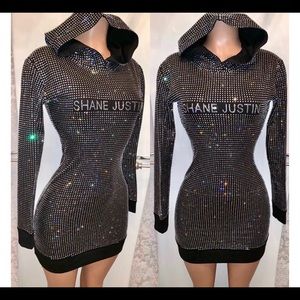 Shane Justin “bust down” dress hoodie